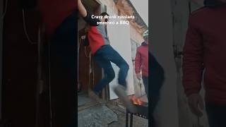 CRAZY DRUNK RUSSIANS smashed a BBQ This is how they chill and hang out in Russia [upl. by Rayham317]