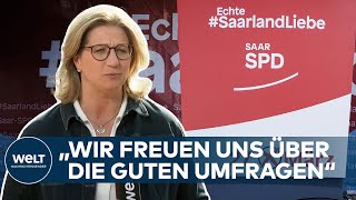 WAHL im SAARLAND „Es gibt nur eine verbindliche Umfrage und die ist am 27 März“  Rehlinger [upl. by Enayr558]