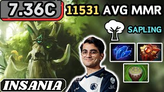 736c  Insania TREANT PROTECTOR Hard Support Gameplay 20 ASSISTS  Dota 2 Full Match Gameplay [upl. by Litton]