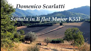 Domenico Scarlatti  Sonata in B flat Major K551  Antonio Castagna [upl. by Adnawed]