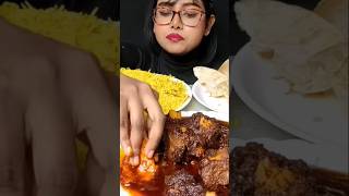 Big bites  eating chicken biriyani pori with mutton cury 🤤🤤  shorts eating trending eat [upl. by Ttam]