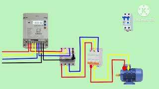 Three phase meter wiring connectionconvert to single phase wiring animation diagrammeterwiring [upl. by Dlorah]