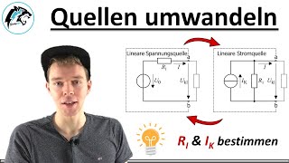 Quellen umwandeln – Strom amp Spannungsquelle  Elektrotechnik [upl. by Maureene]