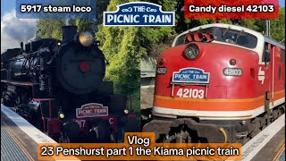 MCmaster989 Vlog 23 Penshurst part 1  featuring a short vlog of the Kiama Picnic train 5917 amp 42103 [upl. by Ruelu]