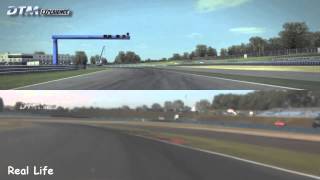 DTM Experience vs Real Life  Oschersleben  Track Comparison [upl. by Publius977]