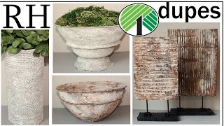 RESTORATION HARDWARE DIY DUPES ROOM DECOR  HIGH END HACKS  DOLLAR TREE DUPES [upl. by Rem394]