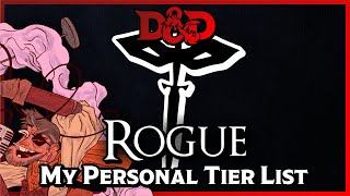 Rogue Subclass Tier List  Dungeons amp Dragons 5e [upl. by Eadahc]