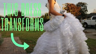 MAKING KATNISSS TRANSFORMATION WEDDING GOWN [upl. by Ik]