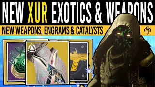 Destiny 2 XURS JUICY CATALYSTS amp CLASS ITEMS Rare ARMOR Exotics Weapons amp Rolls 15th Nov [upl. by Circosta347]