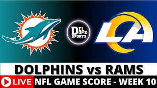 MIAMI DOLPHINS VS LOS ANGELES RAMS LIVE 🏈 NFL Game Score PlaybyPlay Week 10  NOV 11 2024 [upl. by Nalehp285]