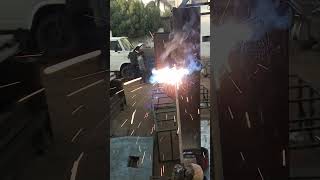 How to weld paip and aegal truck truck body work 💥metal [upl. by Hobbie73]