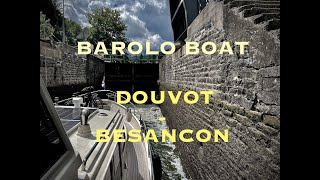 Timelapse nr 037 from Douvot to Besançon sailing the Rhône au Rhin Canal in 4K [upl. by Cesaro]