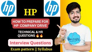 Hp interview questions  how to prepare for hp drive  aptitude test  online assessment  hr questi [upl. by Ikoek]