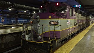 GP40MC 1122 Departs from North Station for Haverhill [upl. by Radmen]