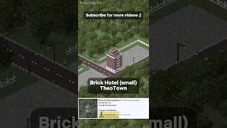 Brick Hotel small  TheoTown [upl. by Nellad876]