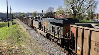 Biggest Coal Train Ever 944 Axles DPUs Mid Train amp DPU At End Train Follows Giant Coal Train [upl. by Kalila]