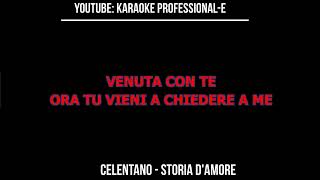 ADRIANO CELENTANO STORIA DAMORE CON CORI KARAOKE BELLISSIMA [upl. by Corilla962]