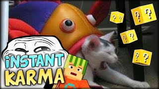 FUNNY FUNNY  SIMON GOT INSTANT KARMA Minecraft Lucky Block Hunger Games 10 [upl. by Lupiv]