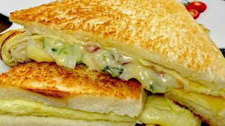 രാവിലെ എളുപ്പത്തിൽ ഇതുണ്ടാക്കിയാലോ  Easy Cheesy Bread Omelette Sandwich Recipe [upl. by Obidiah541]