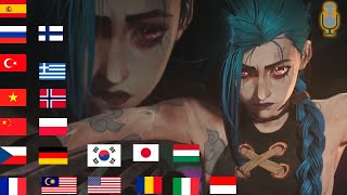 Jinxs monologue in different languages  Arcane Season 1 [upl. by Airlee678]