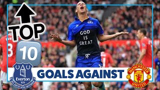 LATE STRIKES  SCREAMERS  TOP 10 GOALS AGAINST MAN UNITED [upl. by Yelrac]