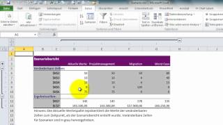 Excel  239  SzenarioManager [upl. by Rolecnahc]