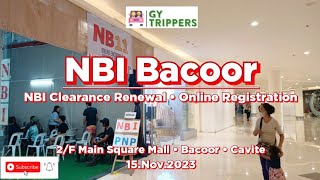 NBI BACOOR  NBI CLEARANCE RENEWAL  PHILHEALTH EXPRESS  2F MAIN SQUARE MALL  BACOOR 15Nov2023 [upl. by Nwadrebma]