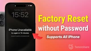 3 Ways How to Factory Reset iPhone without Password amp iTunes  Supports All iPhone  2024 [upl. by Rede]