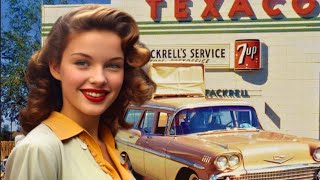 Life At the Gas Station America in Color 1950s1960s Part2 [upl. by Kitty]