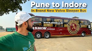 Pune to Indore Bus journey in Ashok Travel Mandsaur Volvo sleeper Bus [upl. by Ielak]