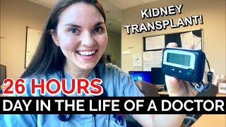 26 HOUR CALL SHIFT Day in the Life of a Doctor Kidney Transplant [upl. by Calmas]