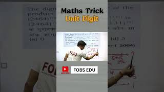 Unit Digit  Part 01  Maths Trick  By Shubham Sir  sscmaths numbersystem cglmains [upl. by Glovsky458]