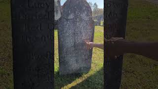 Buried Alive in a Ditch  Headstone in East Poultney VT cemetery [upl. by Nitneuq106]