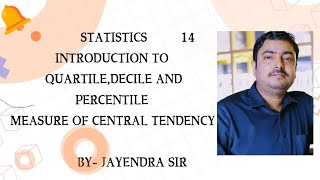 INTRODUCTION OF QUARTILE DECILES AND PERCENTILE FOR INDIVIDUAL SERIES [upl. by Ot]