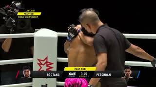 RODTANG VS PETCHDAM MUAY THAİ [upl. by Gildus]