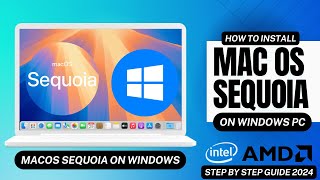 How to Install macOS Sequoia on any windows PC  Opencore Hackintosh [upl. by Marylin]