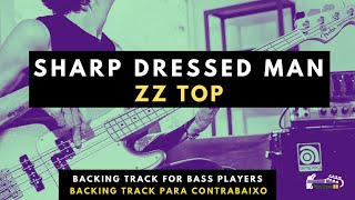 Sharp Dressed Man ZZ Top  Backing Track Bass Tab Play Along  Tablatura Para Contrabaixo [upl. by Wiatt711]