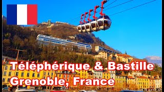 Téléphérique Grenoble  Bastille France 🇫🇷 HD  Trajet et vue panoramique [upl. by Lael]