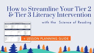 How to Streamline Your Tier 2 and Tier 3 Literacy Intervention with the Science of Reading [upl. by Scevor]