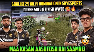 Admino Solo 8 Kills😳100 Accuracy💛Punkk Insane 1v5 Solo WWCD💛🔥GODL On Fire🚨SkyEsports Highlights [upl. by Thamora]