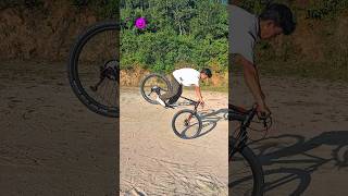 Wheelie Batter Than Stoppie  Sudip Ninambu shorts mtbcyclestunt youtube [upl. by Eimas]