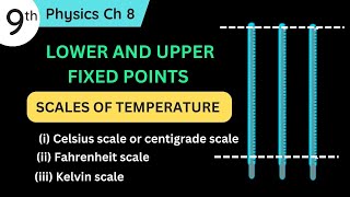 Lower and upper Fixed Point Class 9  Scales of Temperature  Celsius  Fahrenheit  Kelvin Scales [upl. by Attenyw]