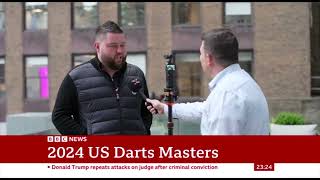 USA Darts on BBC News [upl. by Ahsoet974]