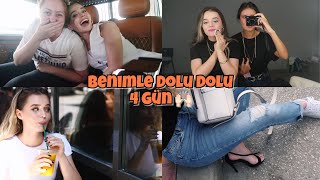 BENİMLE 4 GÜN ÇEKİMLER BUZ LAZER ALIŞVERİŞ OKUL GEZMESİ [upl. by Lilhak541]