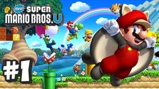 New Super Mario Bros U Wii U  Part 1 World 1 [upl. by Lynch]