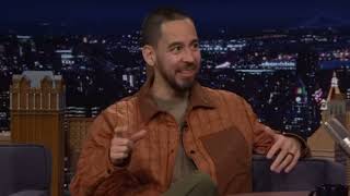 Mike Shinoda reacts to running into the mic stand during live performance [upl. by Nirrep]