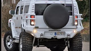 Hummer H2 Minotaurus Supercharger quotMONSTER TRUCKquot 6 inch Fabtech  38x1550x20 Rockstar [upl. by Kcid663]