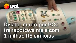 Delator assassinado pelo PCC no aeroporto de Guarulhos transportava mala com R 1 milhão em joias [upl. by Odysseus24]