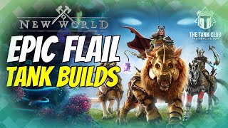 Flail PvE Tank Builds  New World [upl. by Portuna]