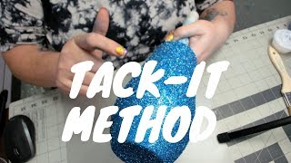 Glitter Tumbler Tutorial  TackIt Method with Mr Nolas Glitter [upl. by Assirehs]